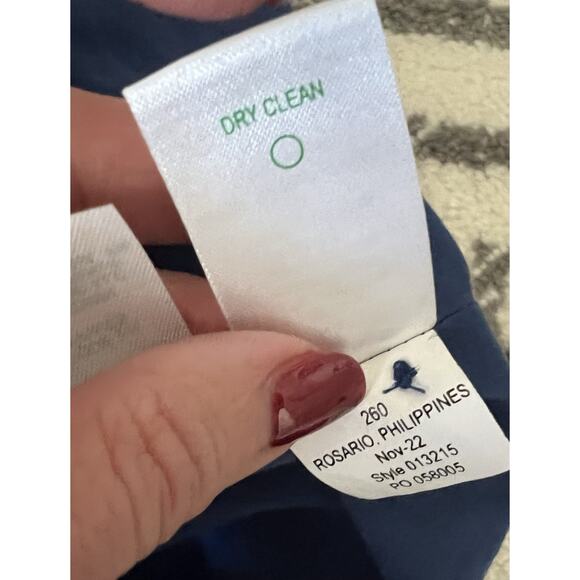 LILLY PULITZER Navy Oyster Bay Hazelanne Eyelet Sunflower Button Front Dress 16 - Picture 12 of 14